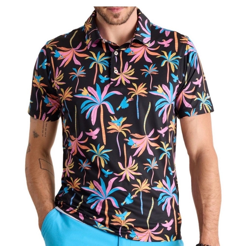 New Chubbies mens polo top small
